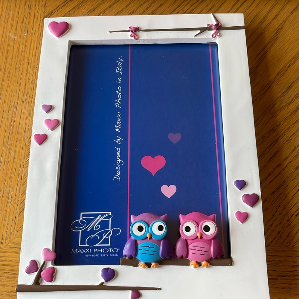 Owls Photo Frame for 4 1/2” by 6 1/2” Photos